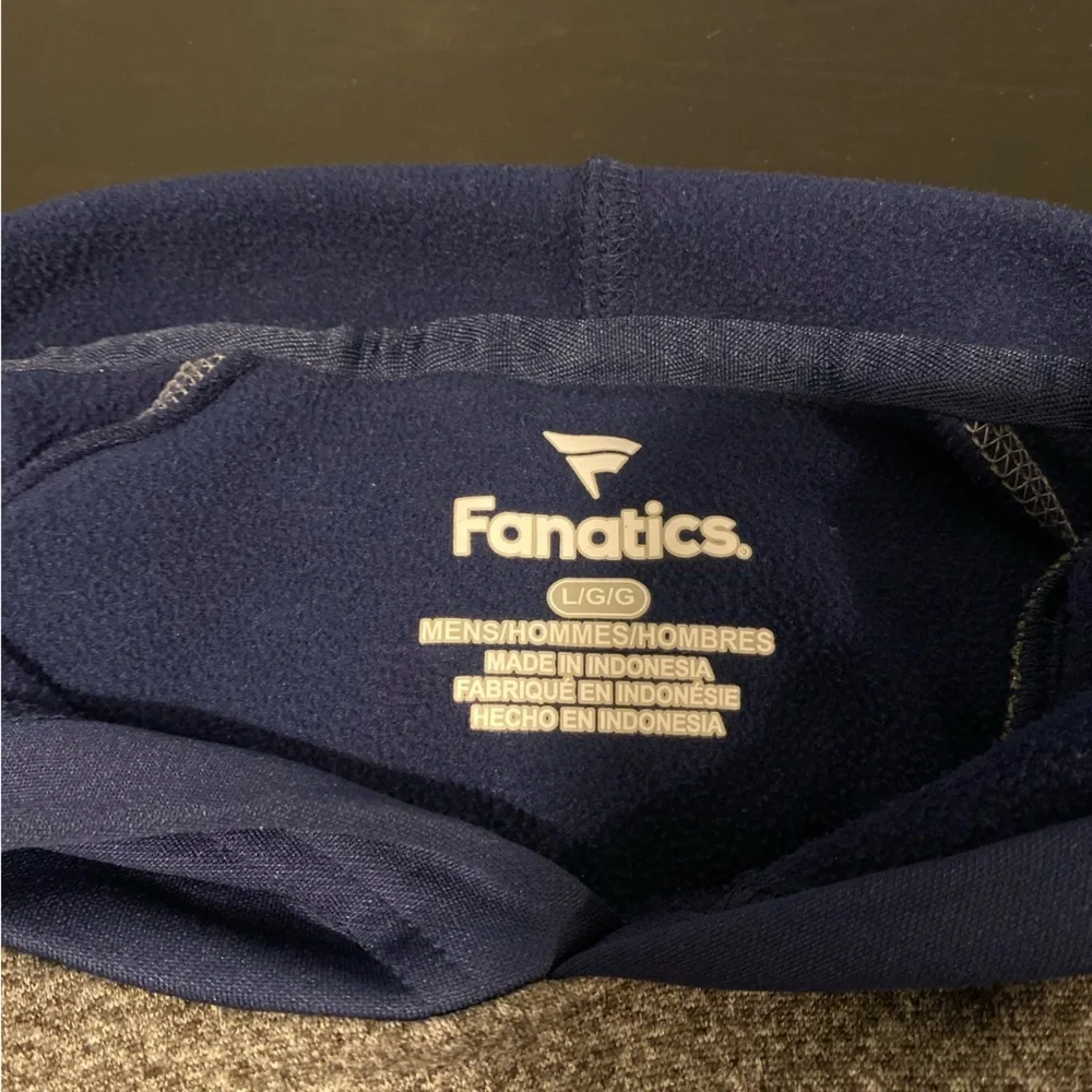 Fanatics Yankees Baseball Athletic Gray and Blue Hoodie